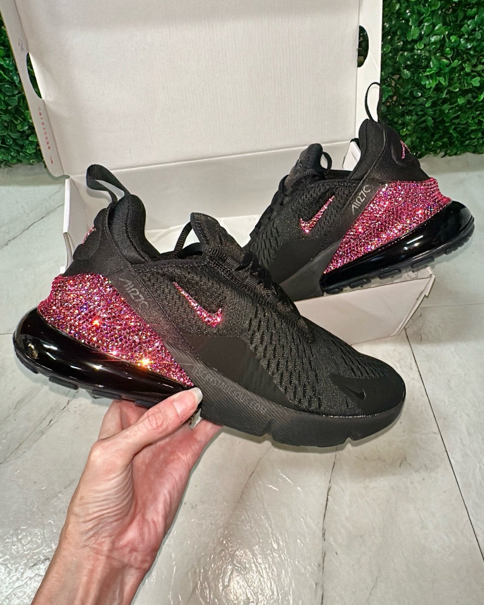 Nike Air Max 270 Triple Black/Rose * - It's Crystalicious®