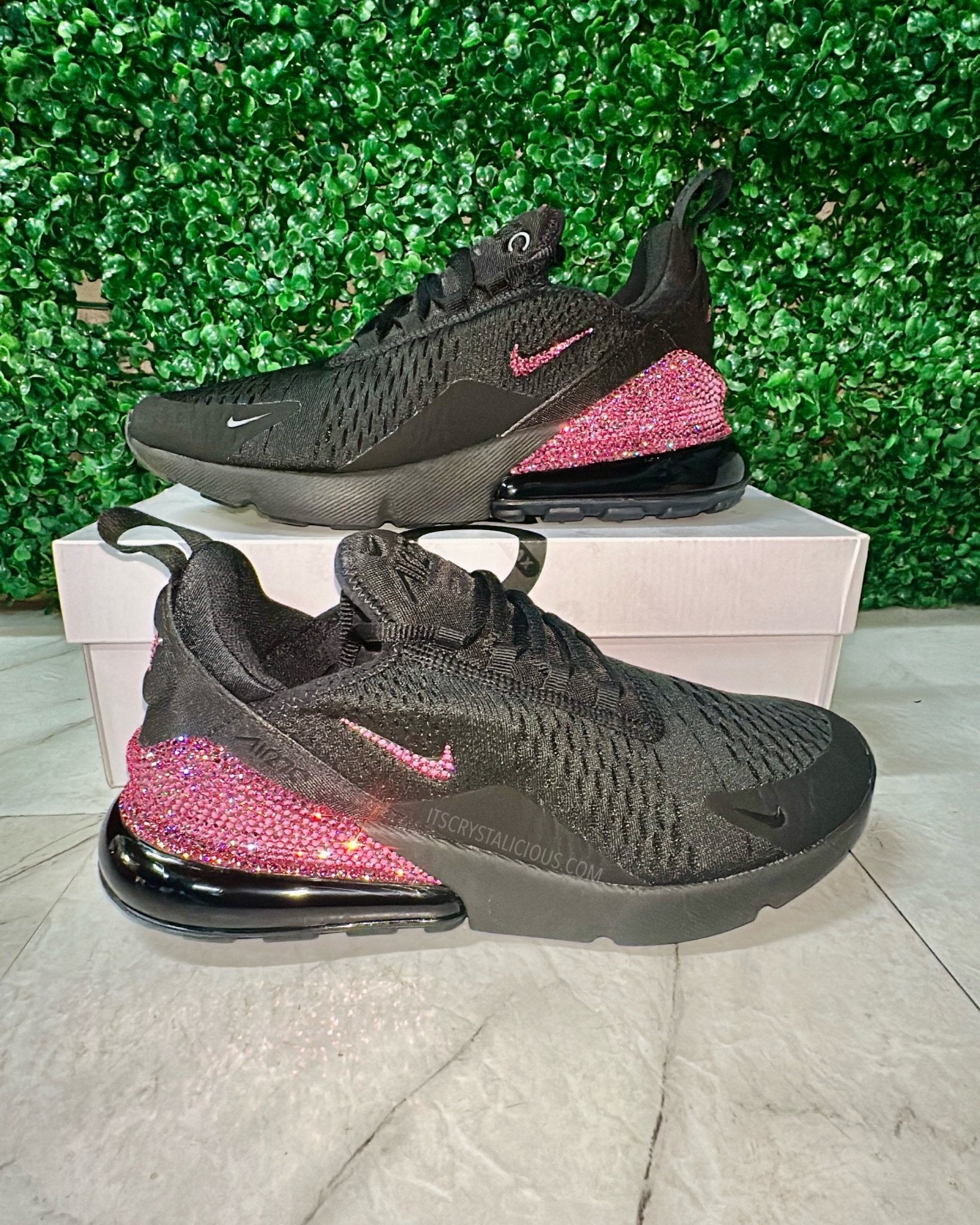 Nike Air Max 270 Triple Black/Rose * - It's Crystalicious®