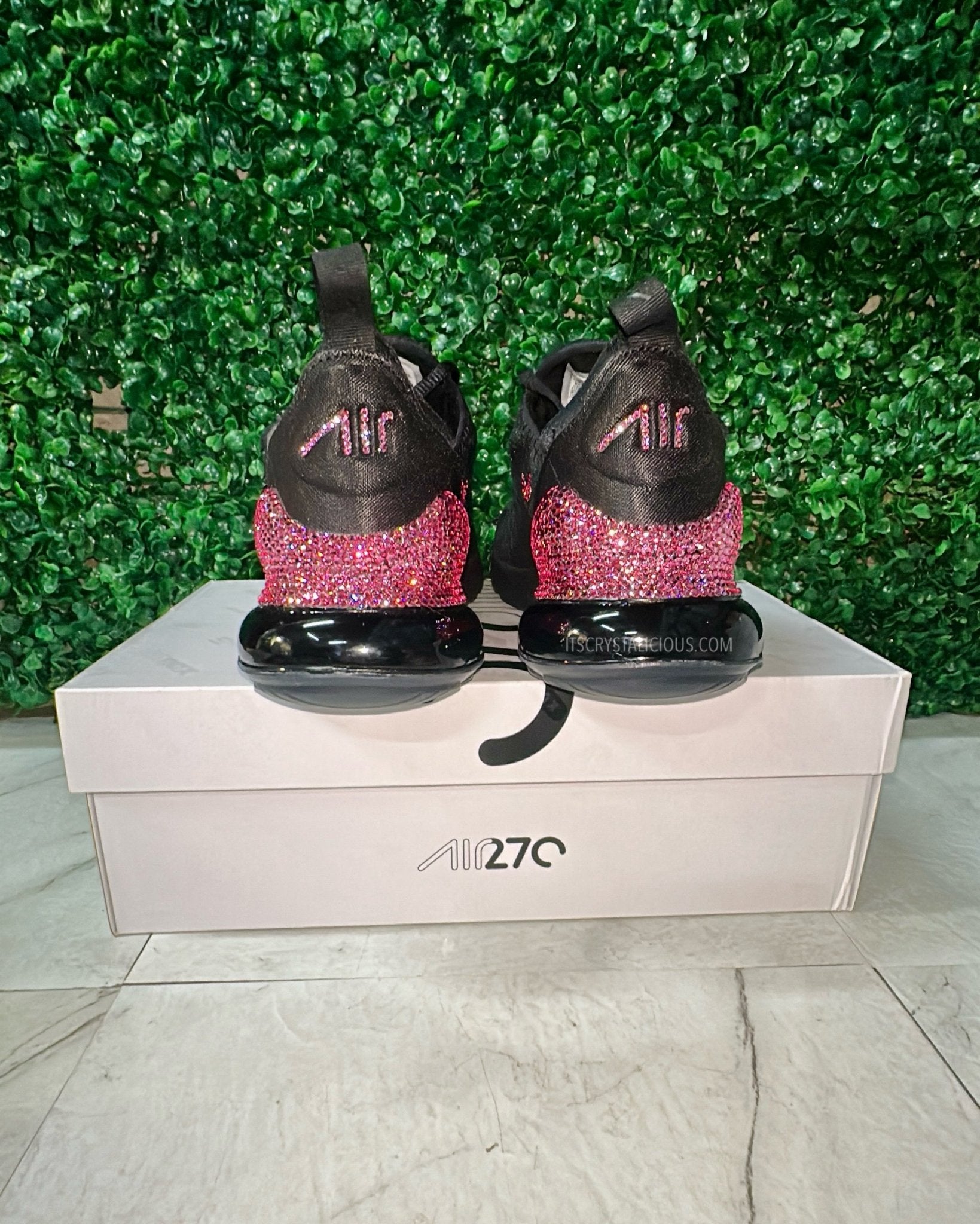 Nike Air Max 270 Triple Black/Rose * - It's Crystalicious®