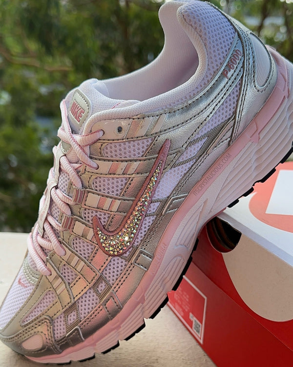 Nike P - 6000 White/Elemental Pink * - It's Crystalicious®