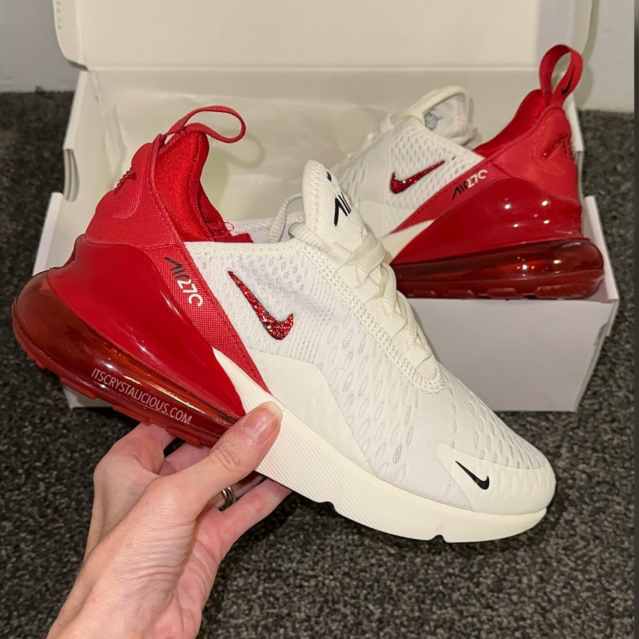 RTS - Nike Air Max 270 Gym Red/Sail - Minimal - Size US 7.5* - It's Crystalicious®
