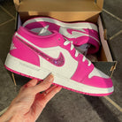 RTS Jordan 1 - White/Fire Pink/Fuchsia - Size US 6.5/5Y* - It's Crystalicious®