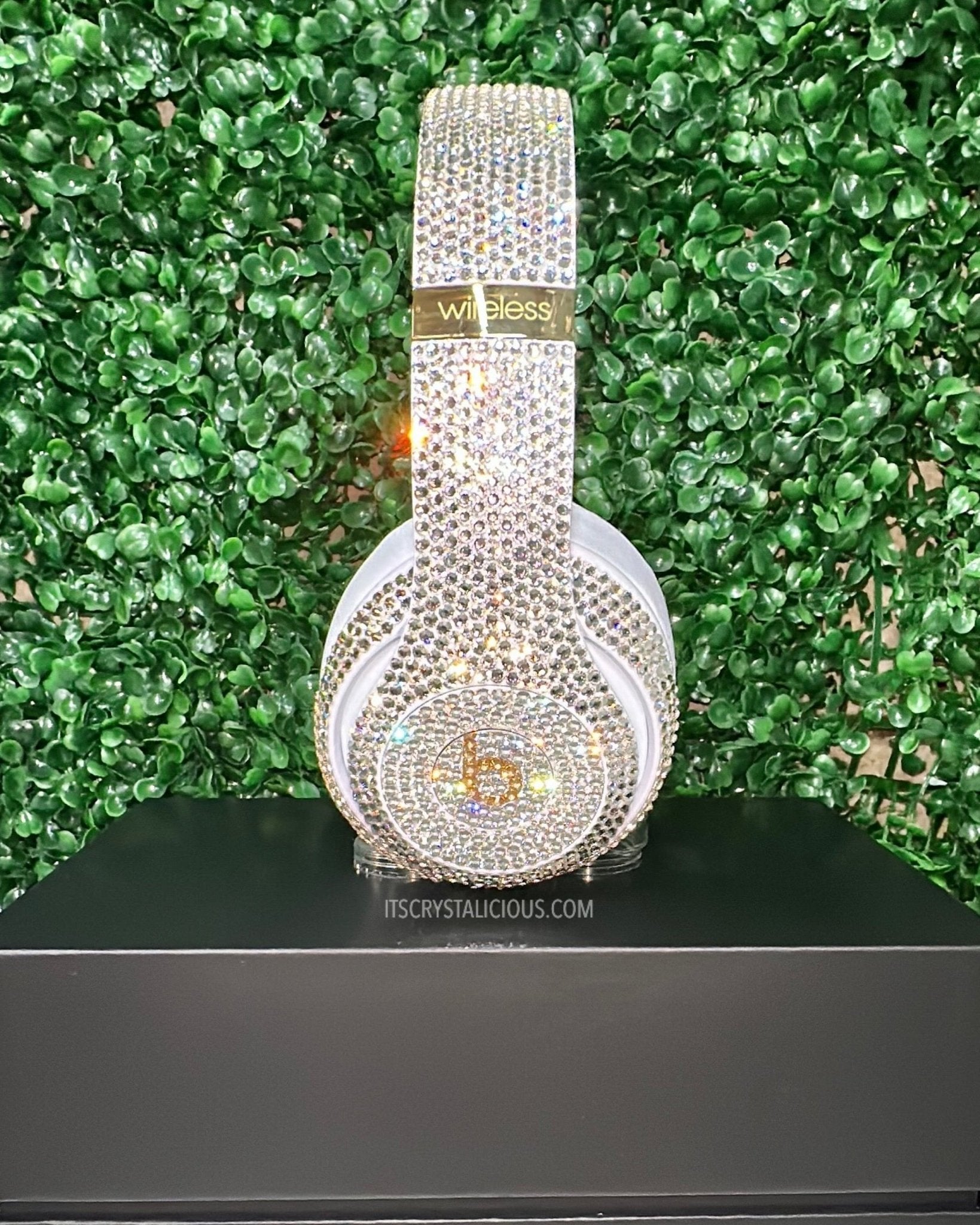 Custom Studio Pro Beats By Dre Crystal Headphones - Sandstone/Crystal/Golden Honey * - It's Crystalicious®
