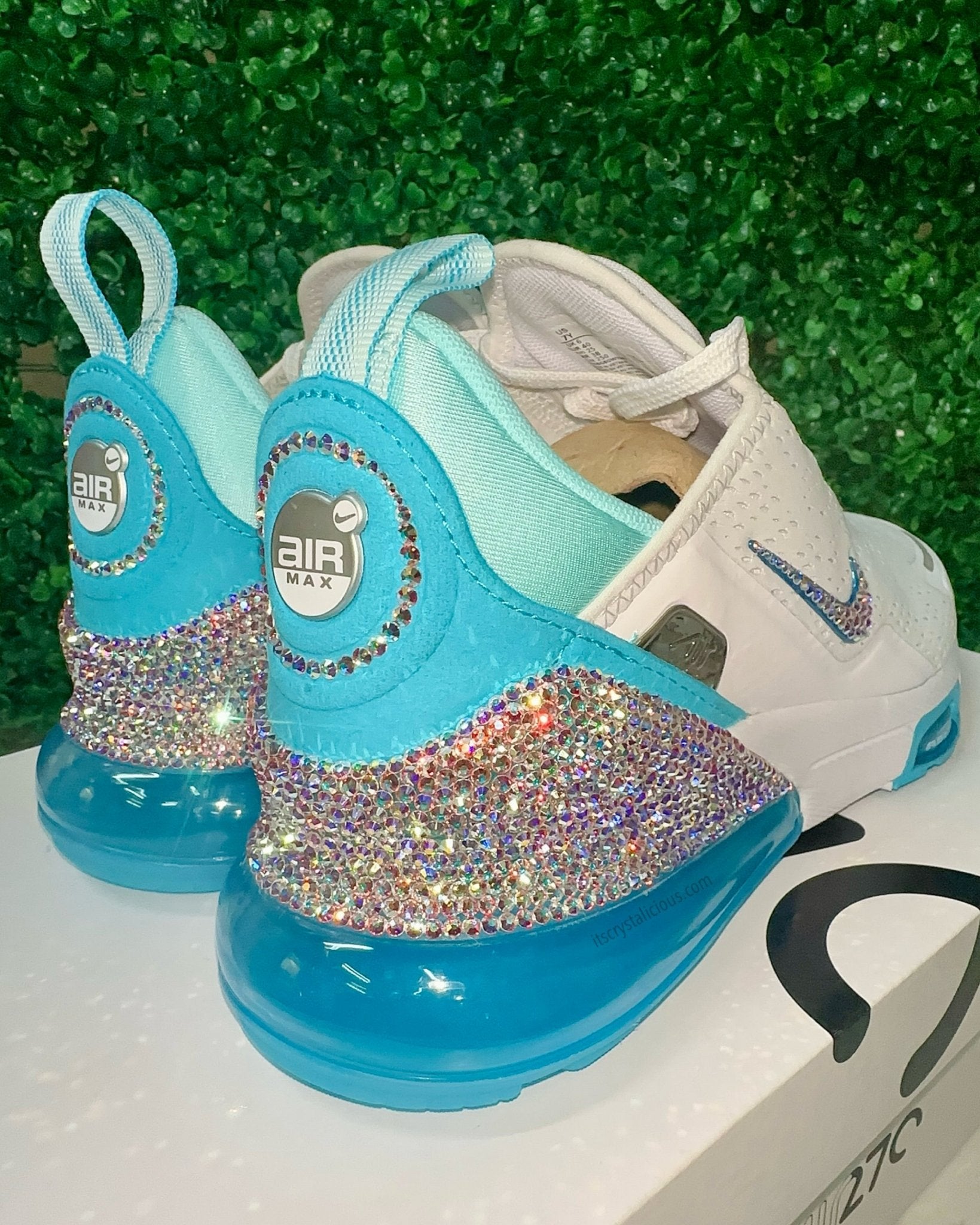 Nike Air Max 270 Premium - Teal Tint Custom Crystal - It's Crystalicious®