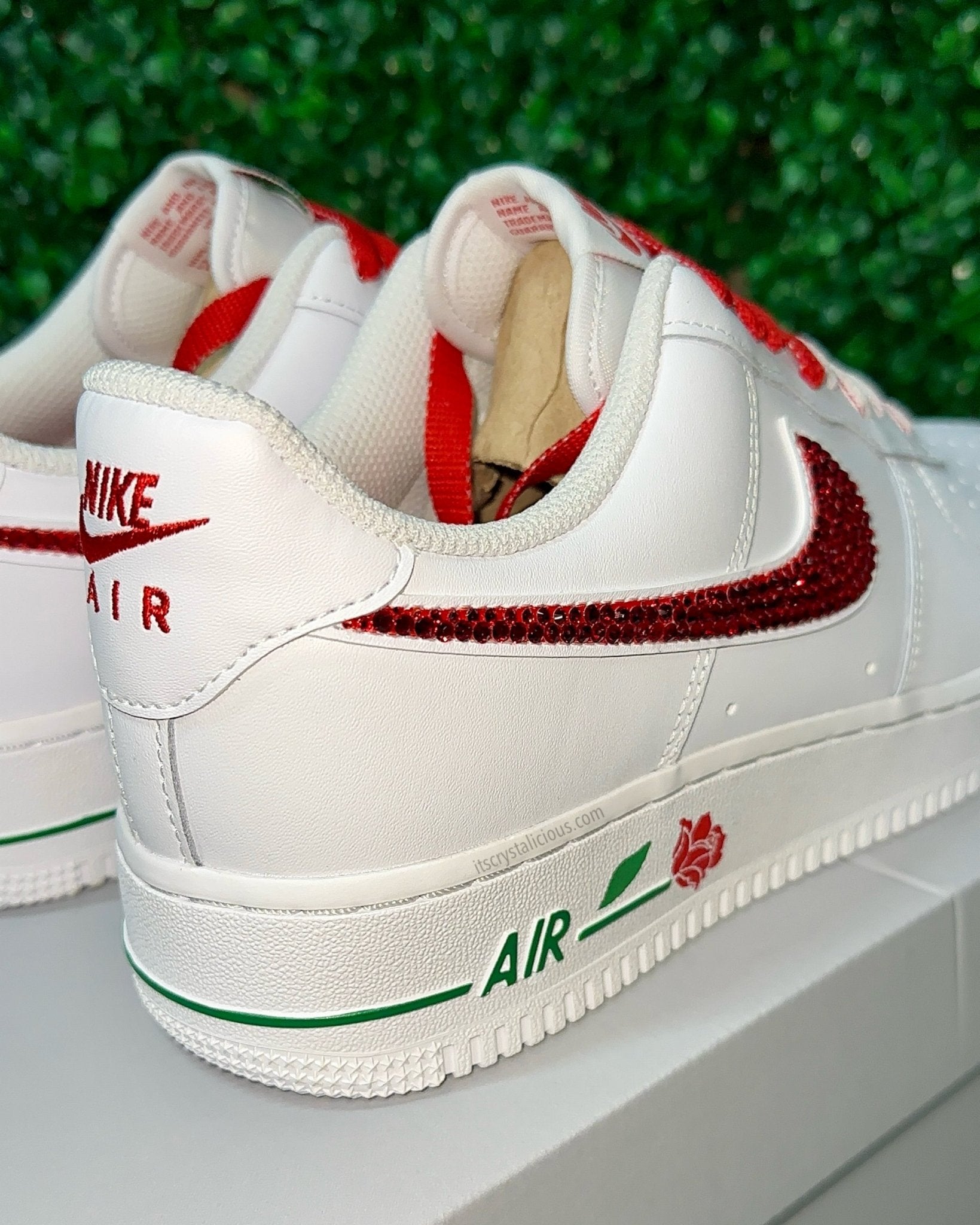 Nike Air Force 1 - Red Rose* - It's Crystalicious®