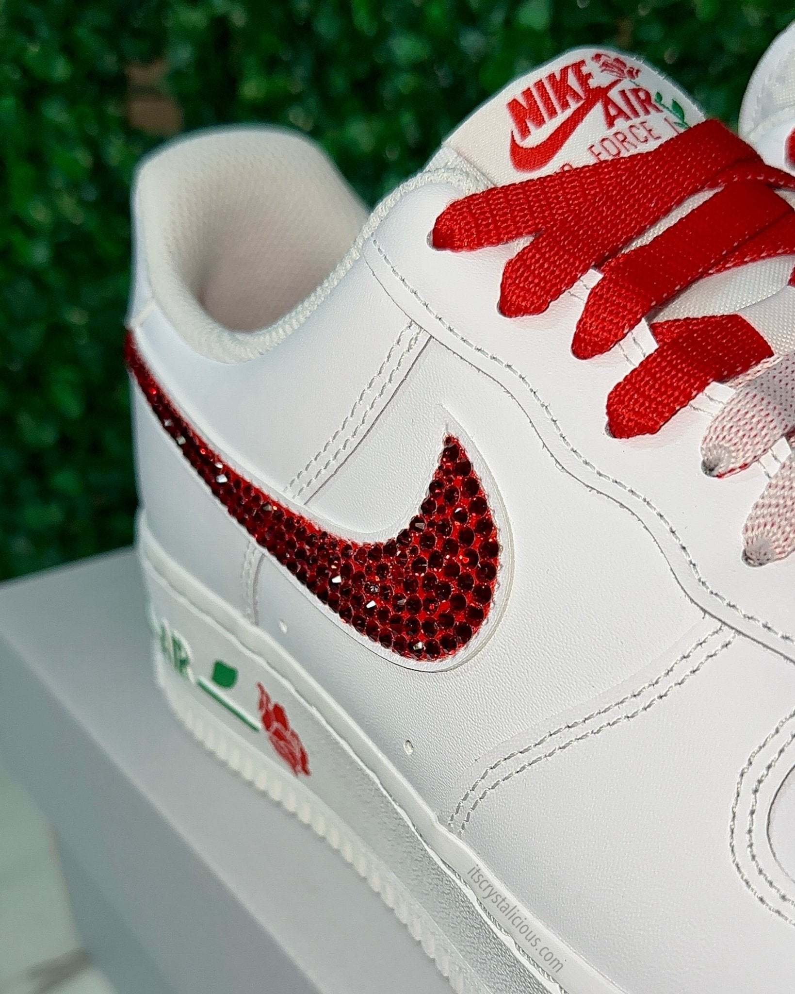 Nike Air Force 1 - Red Rose* - It's Crystalicious®
