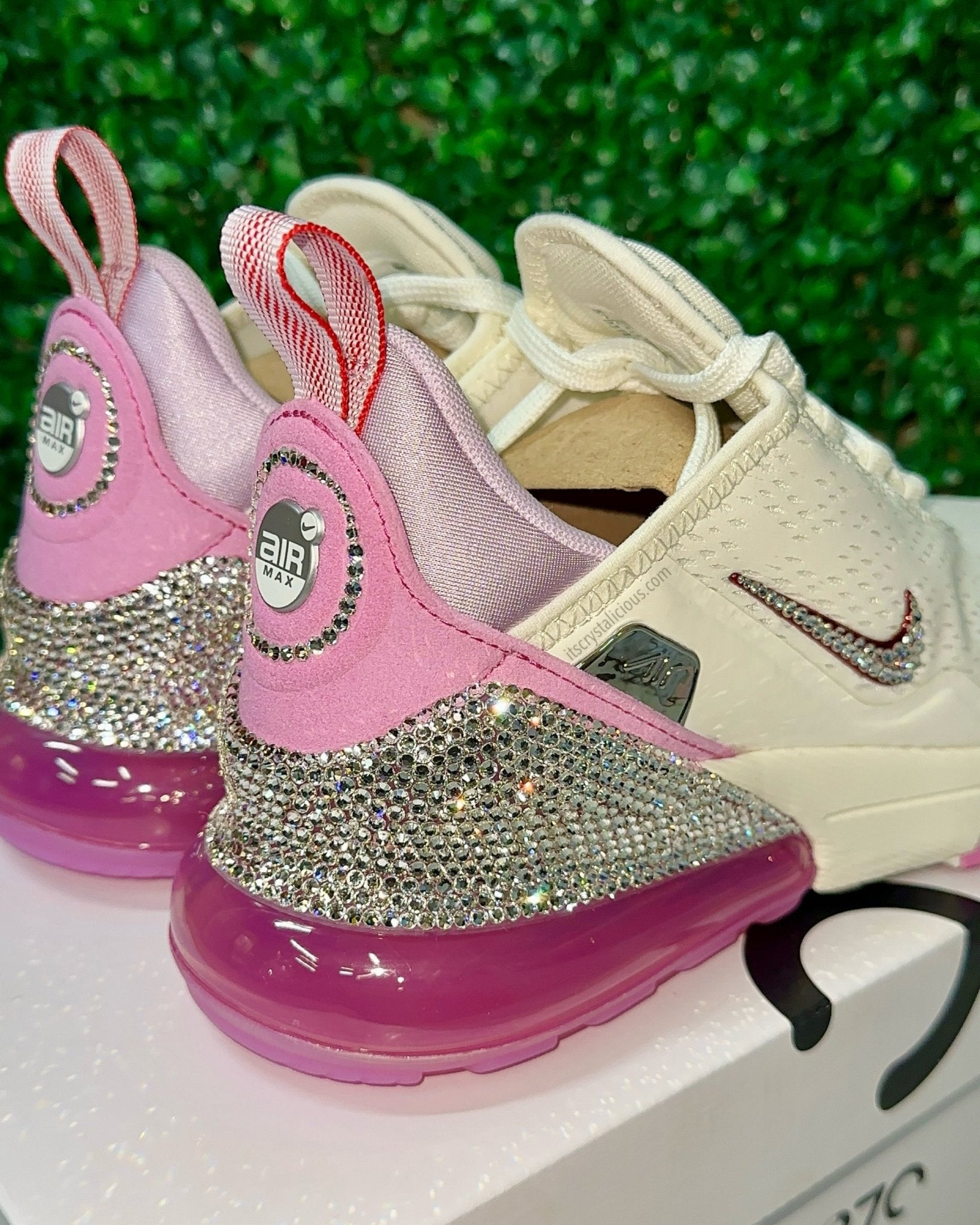 Nike Air Max 270 Premium - Light Magenta Custom Crystal - It's Crystalicious®