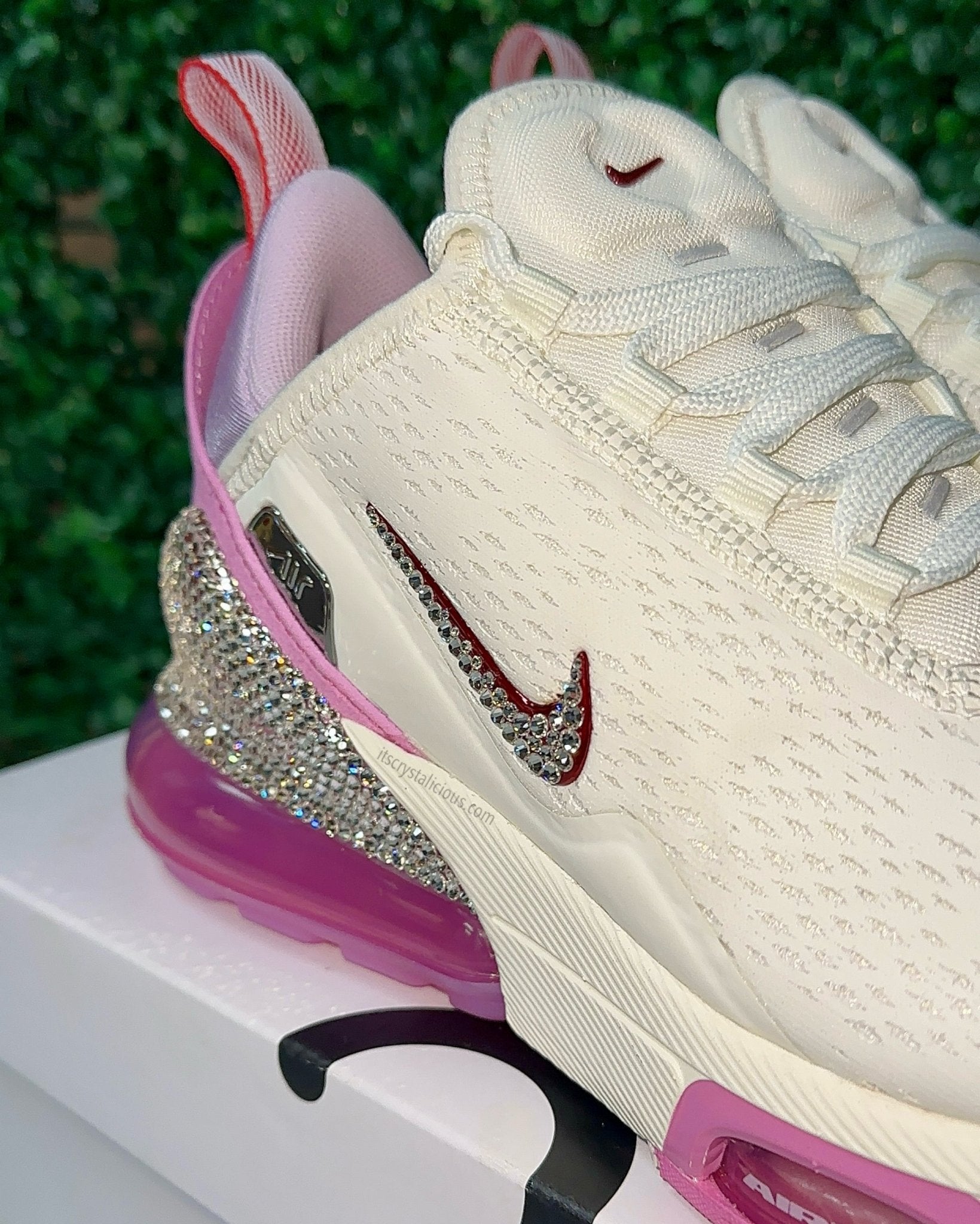 Nike Air Max 270 Premium - Light Magenta Custom Crystal - It's Crystalicious®