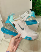 Nike Air Max 270 Premium - Teal Tint Custom Crystal - It's Crystalicious®
