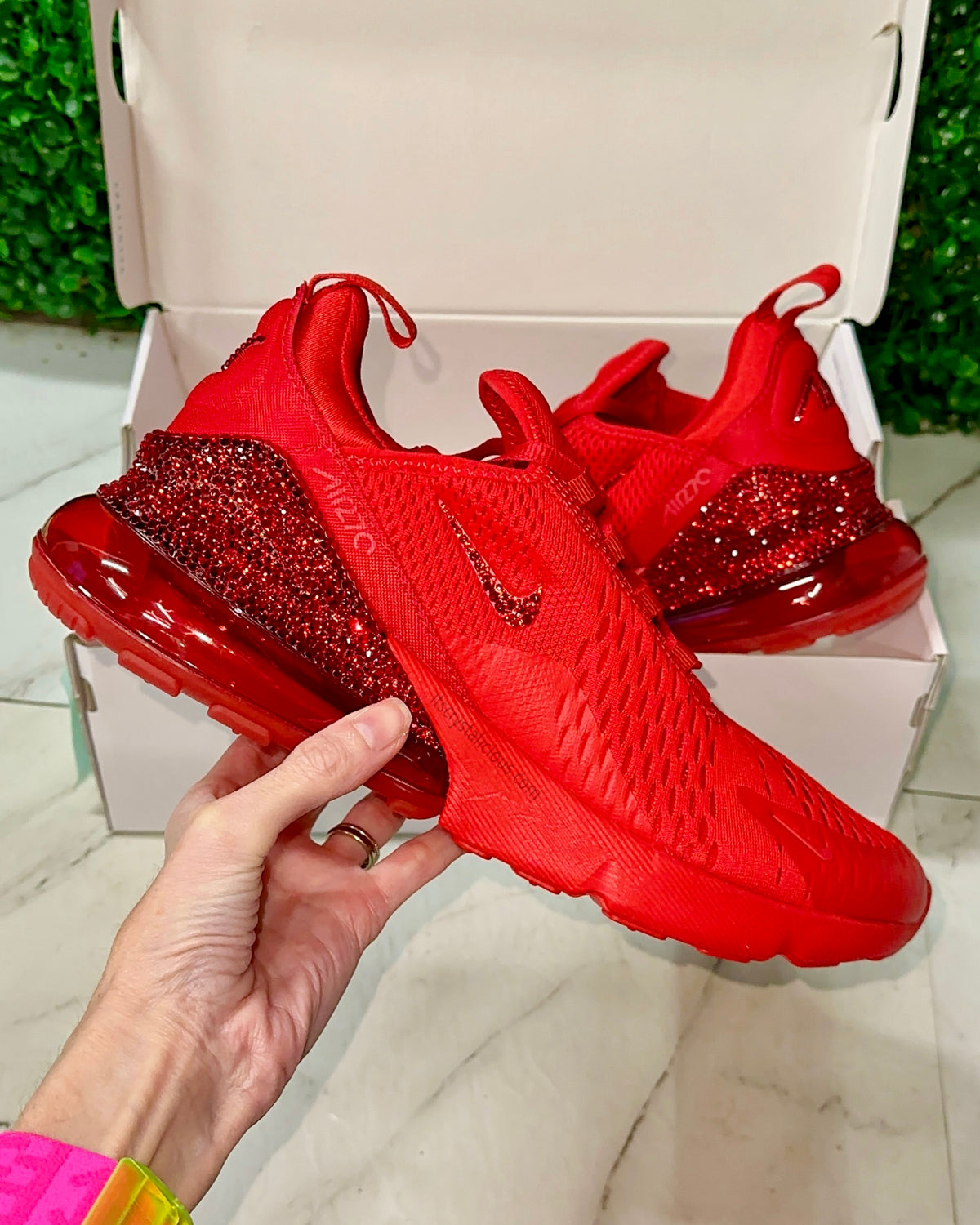Nike Air Max 270 Triple Red Crystals