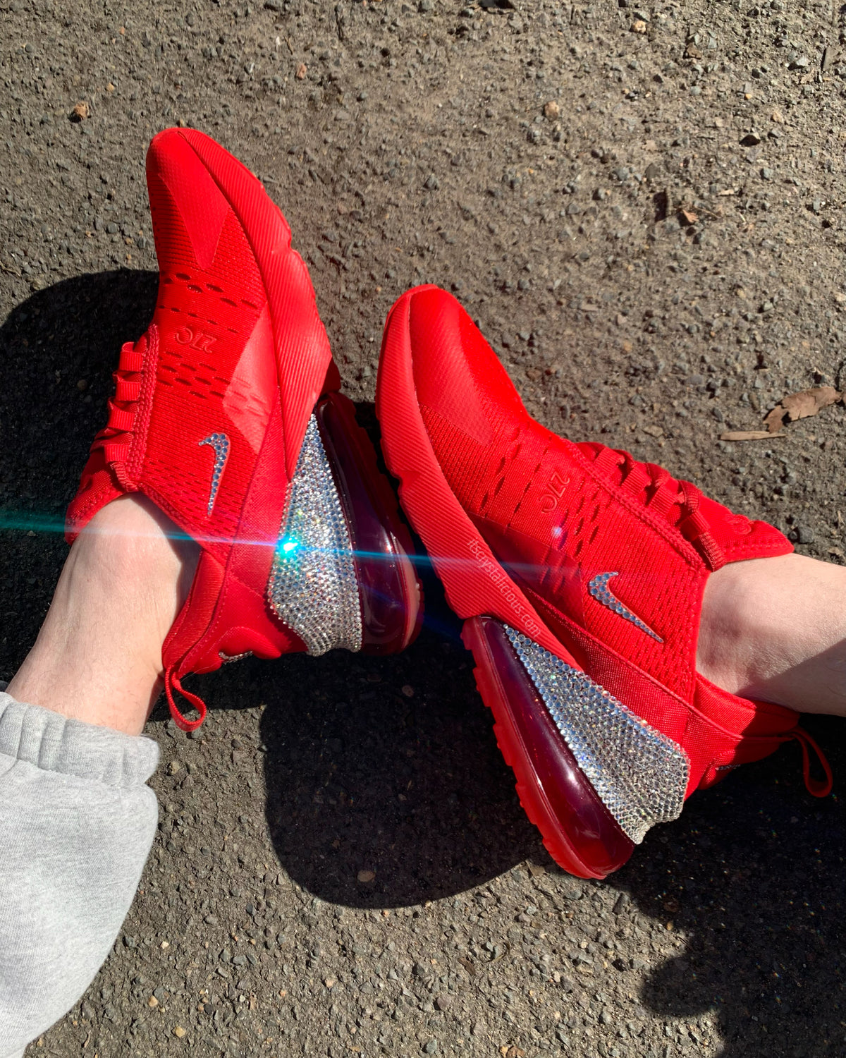 Nike Air Max 270 Triple Red Crystals - It's Crystalicious®