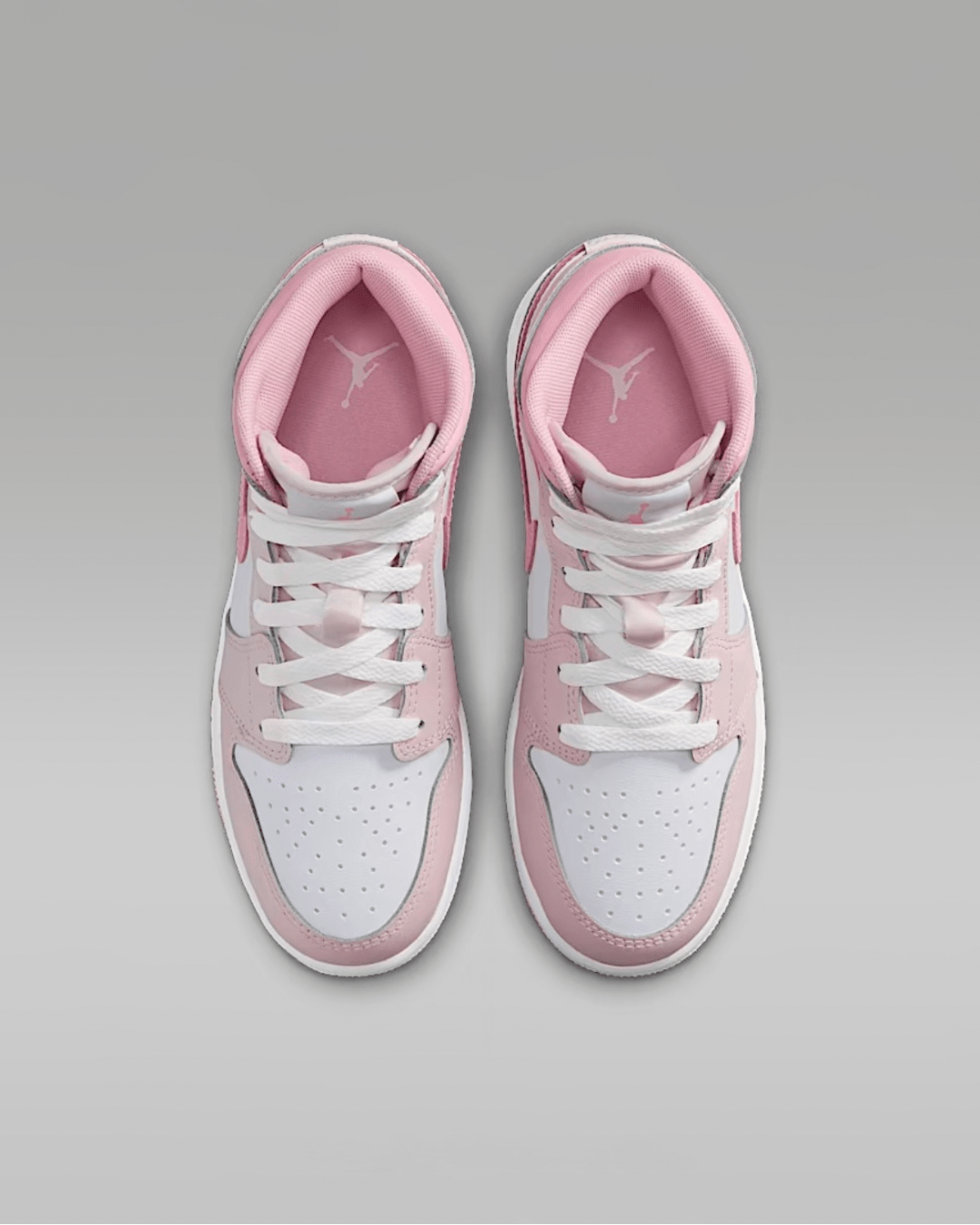Jordan 1 - White/Pearl Pink - Mids* - It's Crystalicious®