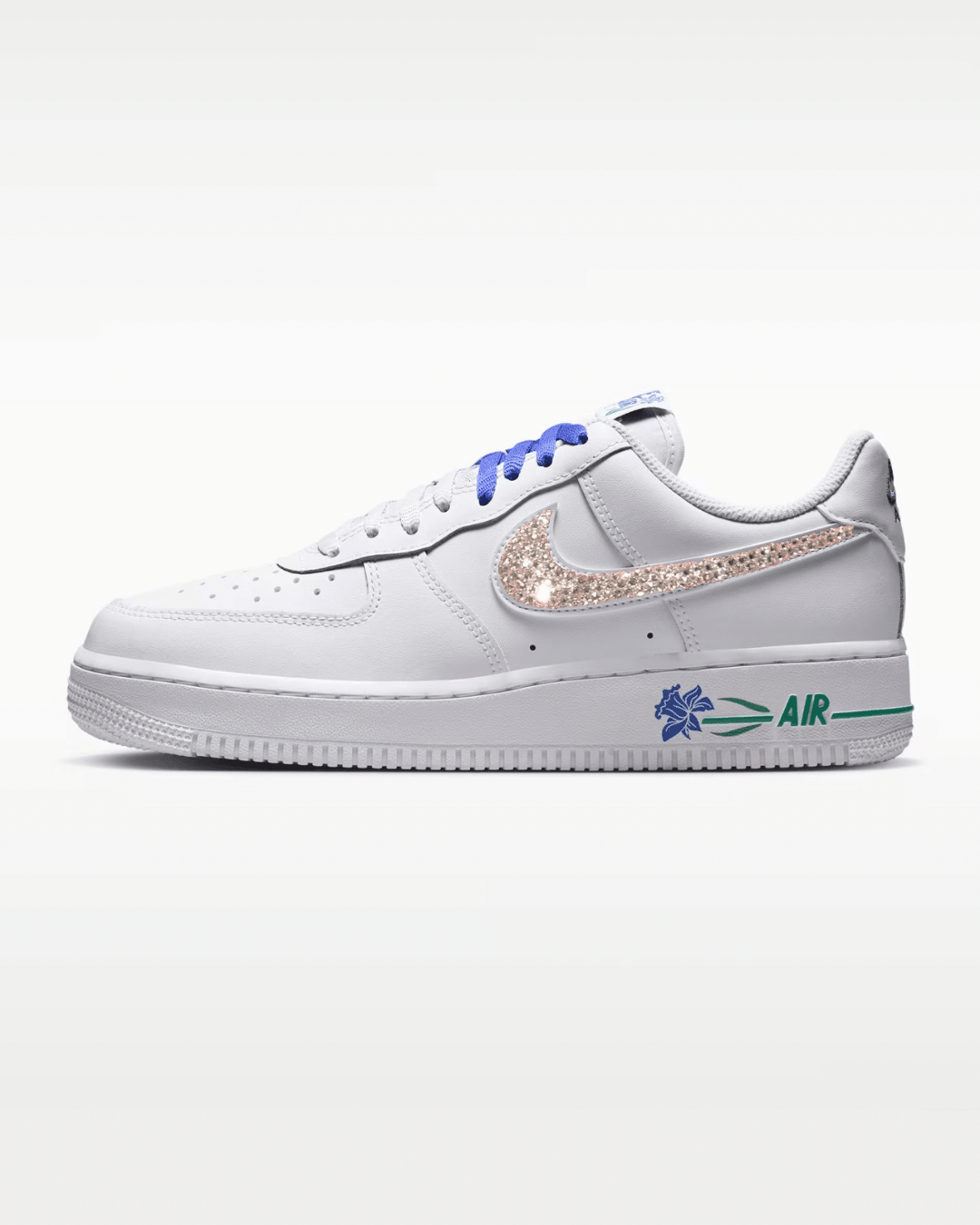 Nike Air Force 1 - Blue Hibiscus * - It's Crystalicious®