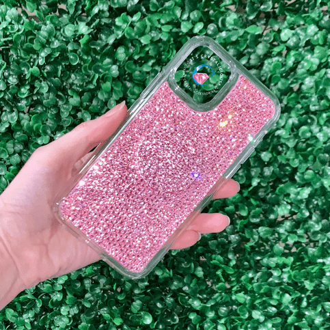 Crystal Grip Bumper Phone Cover - Lt Rose/Clear *