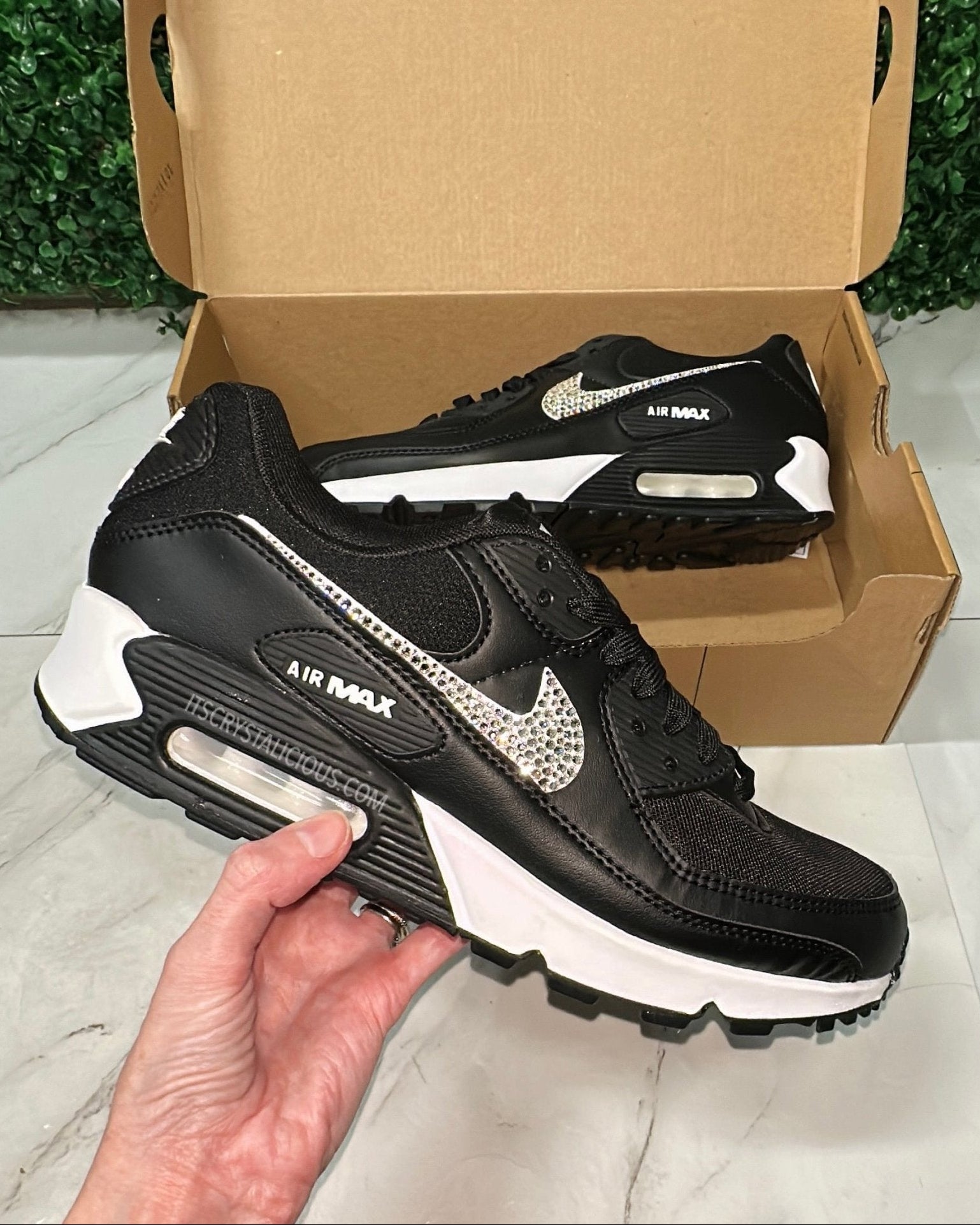 nike air max 90 swarovski crystals