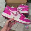 Jordan 1 - White/Fire Pink/Crystal AB - Lows*