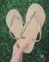 Gold Thin Strap Havaianas/Crystal - 2 Rows*