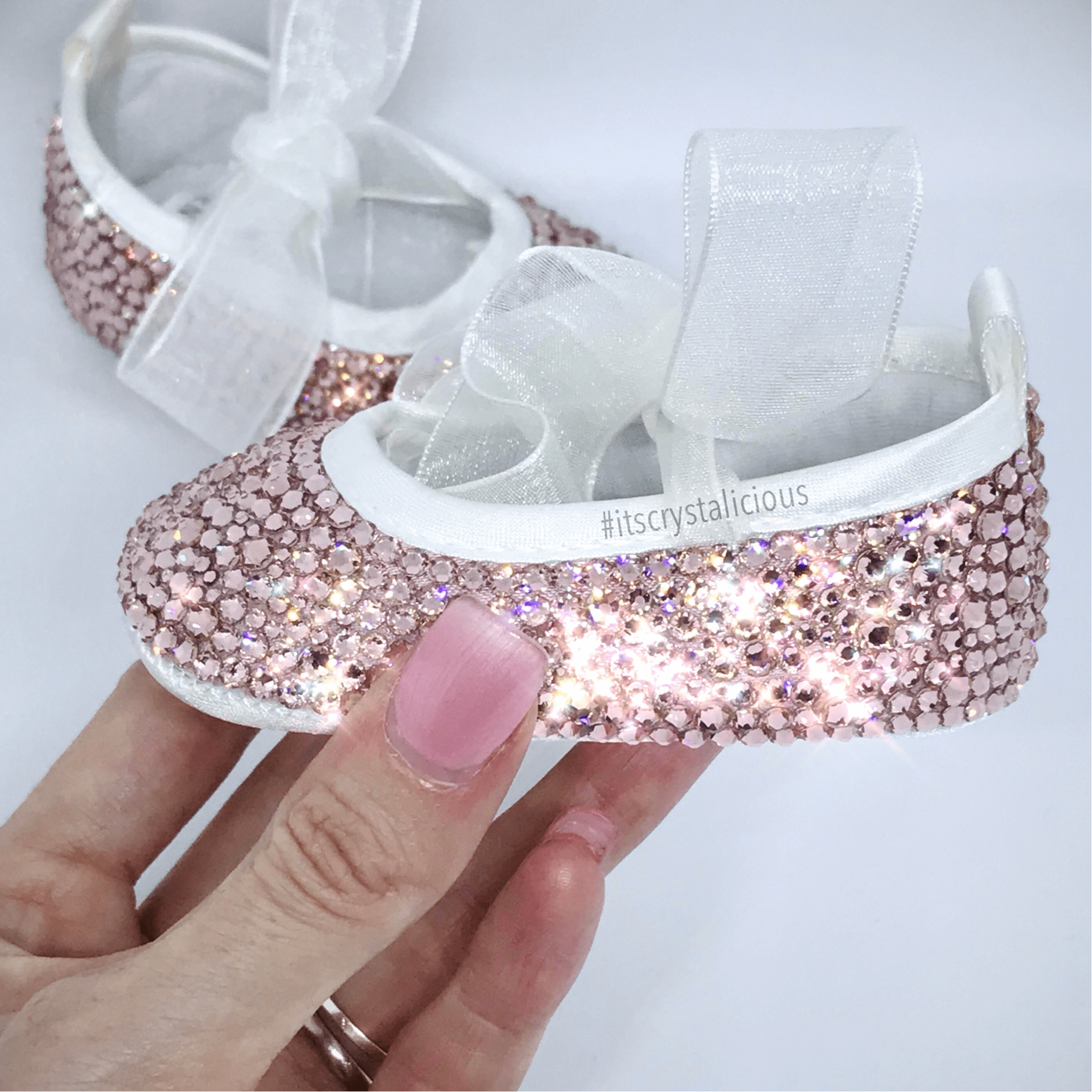 Baby Pram Shoes - Vintage Rose* - It's Crystalicious®