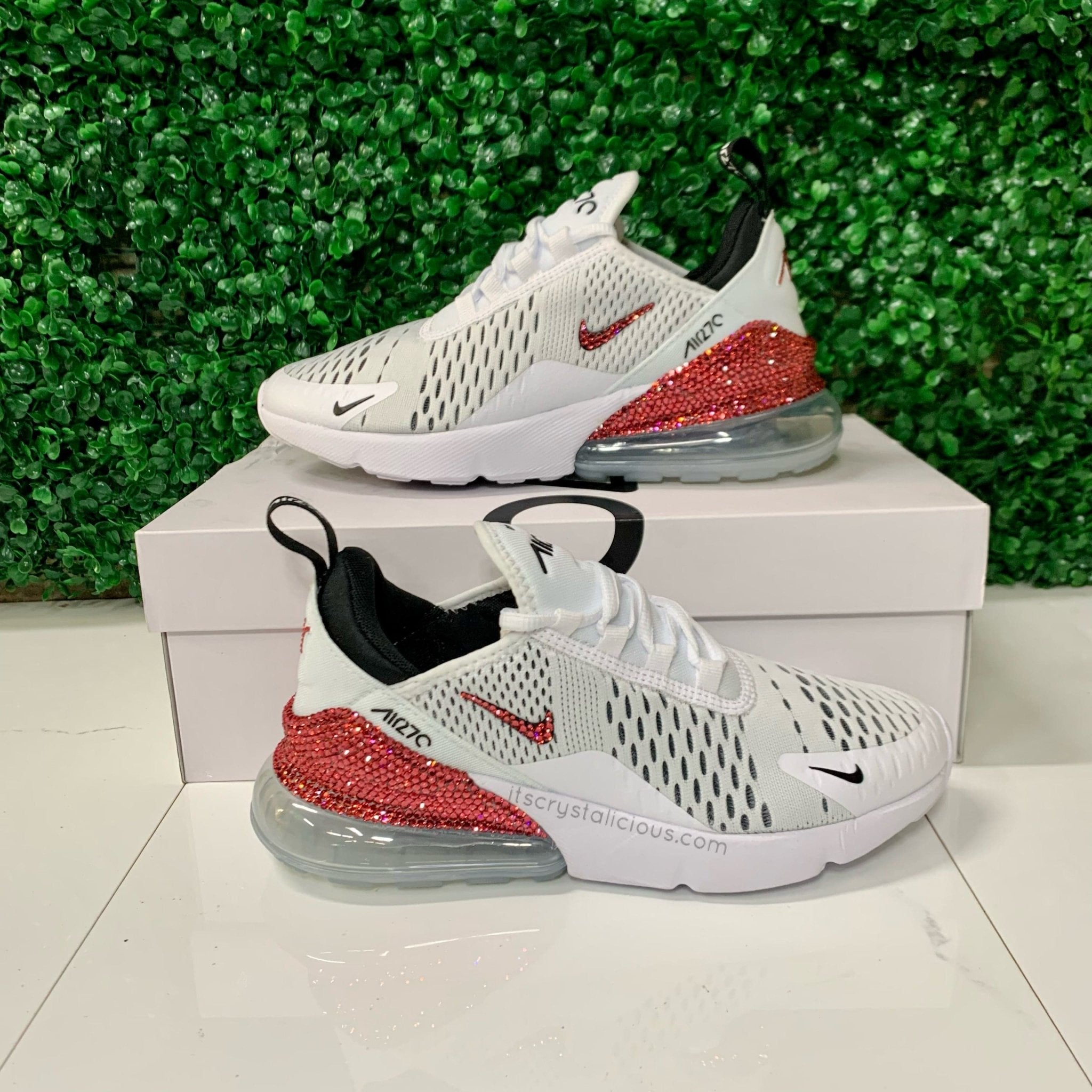 Nike Air Max 270 White/Black/Indian Pink * - It's Crystalicious®
