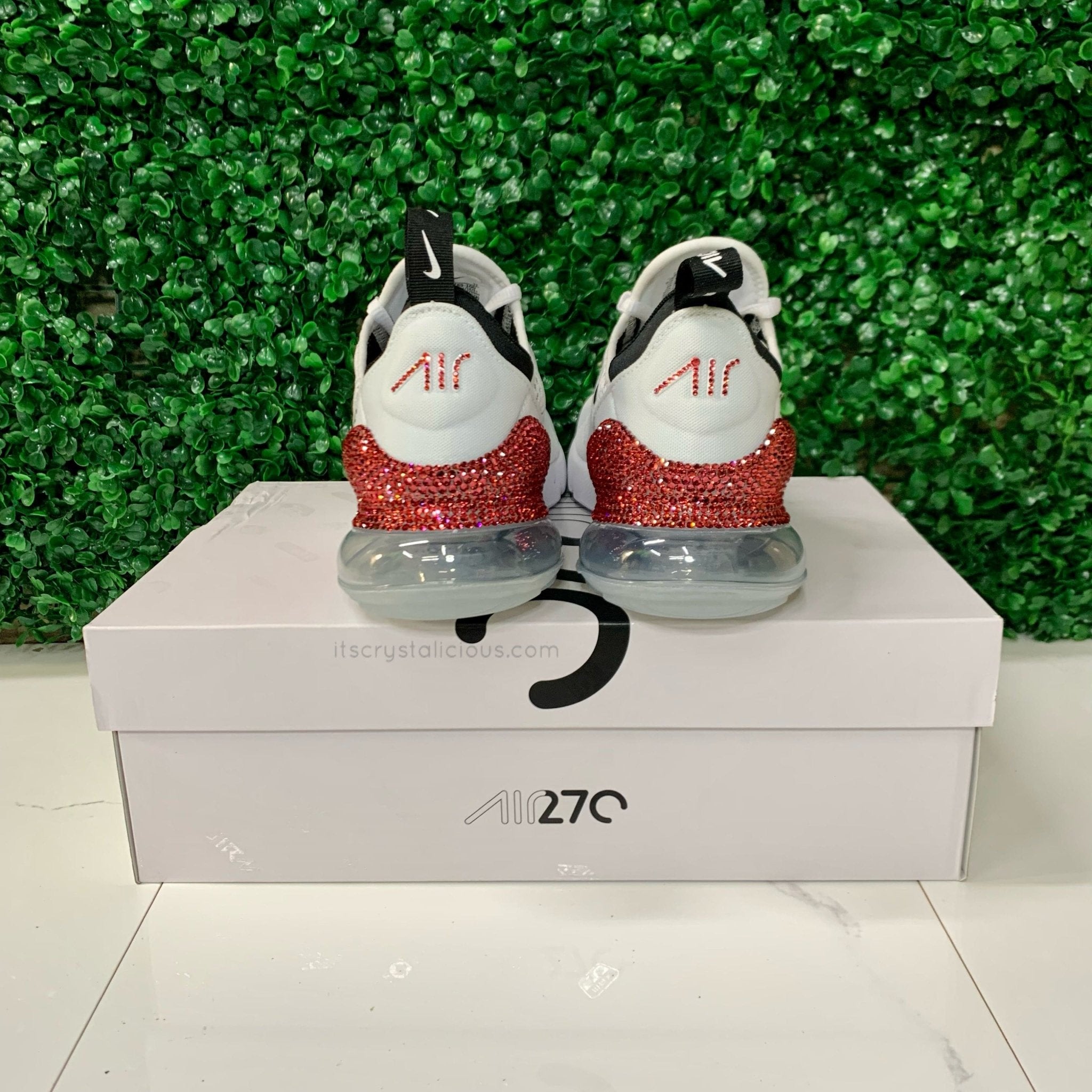 Nike Air Max 270 White/Black/Indian Pink * - It's Crystalicious®