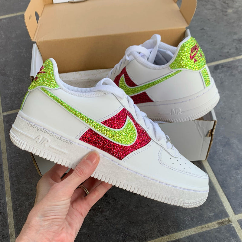 Nike Air Force 1 - Lime/Ruby (Max Bling)*
