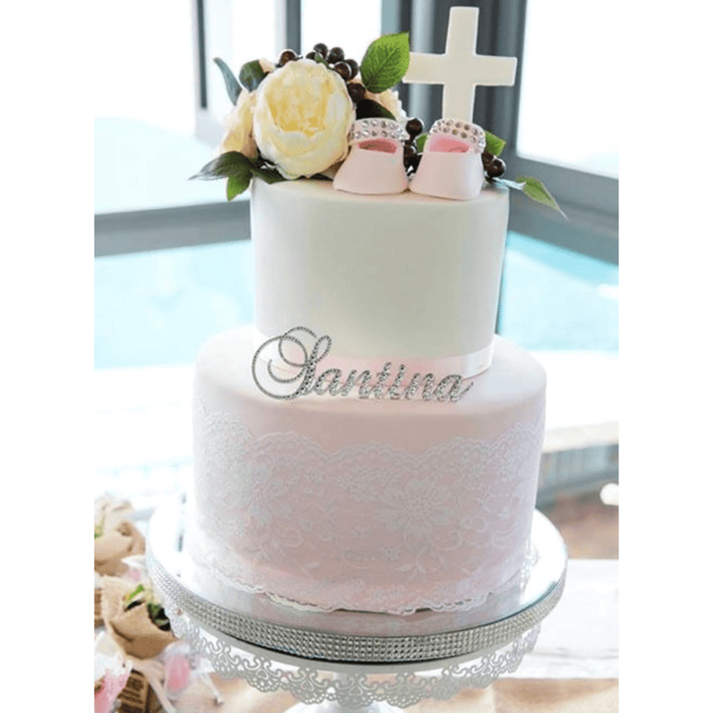 Personalised Bling Name Cake Topper - Brock Font * - It's Crystalicious®
