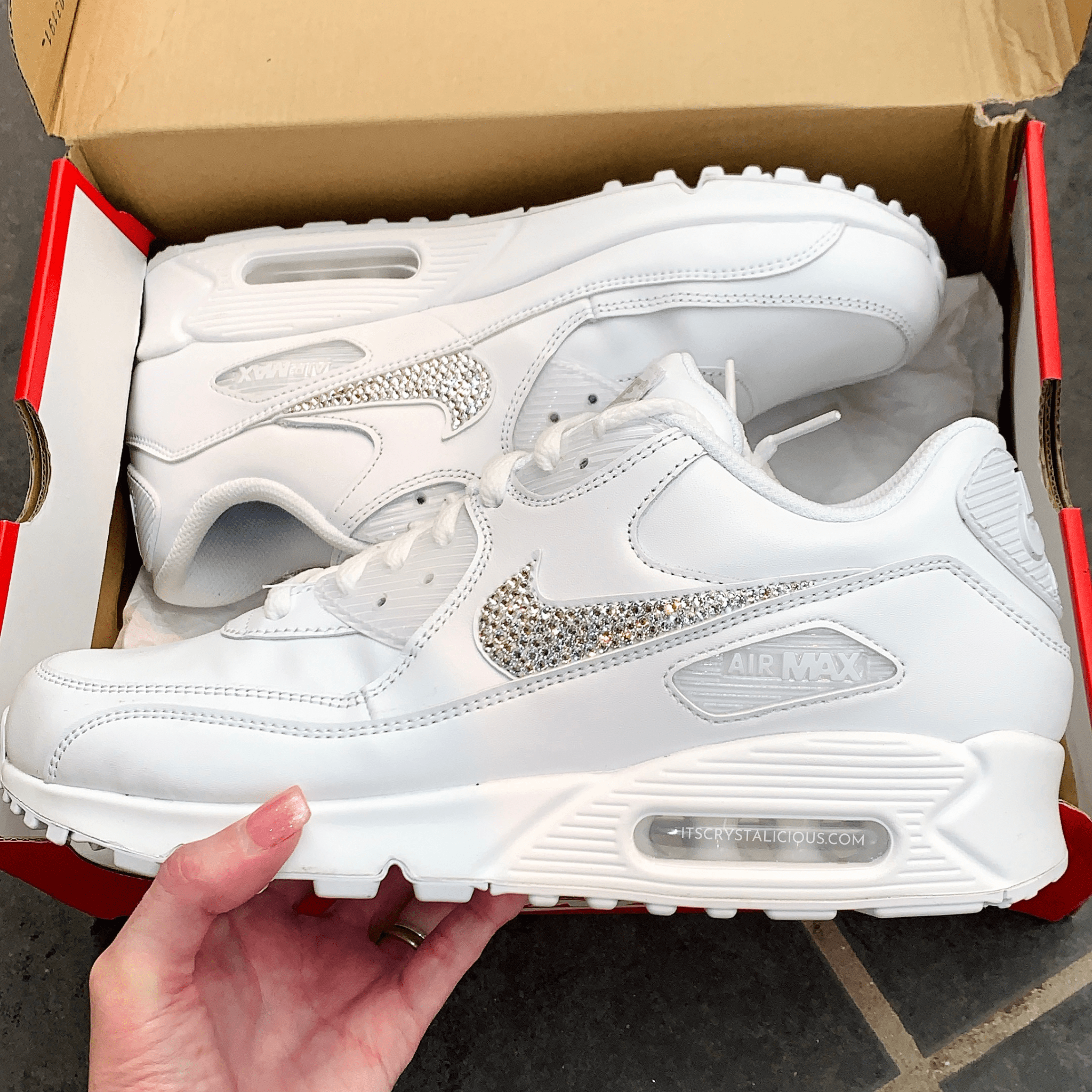 Nike Air Max 90 - White/Crystal* - It's Crystalicious®
