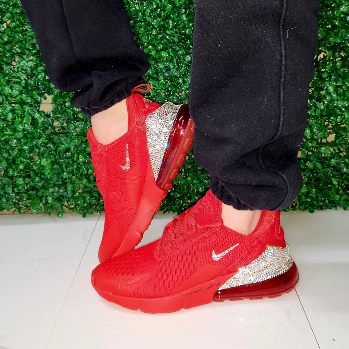 Nike Air Max 270 Triple Red Crystals