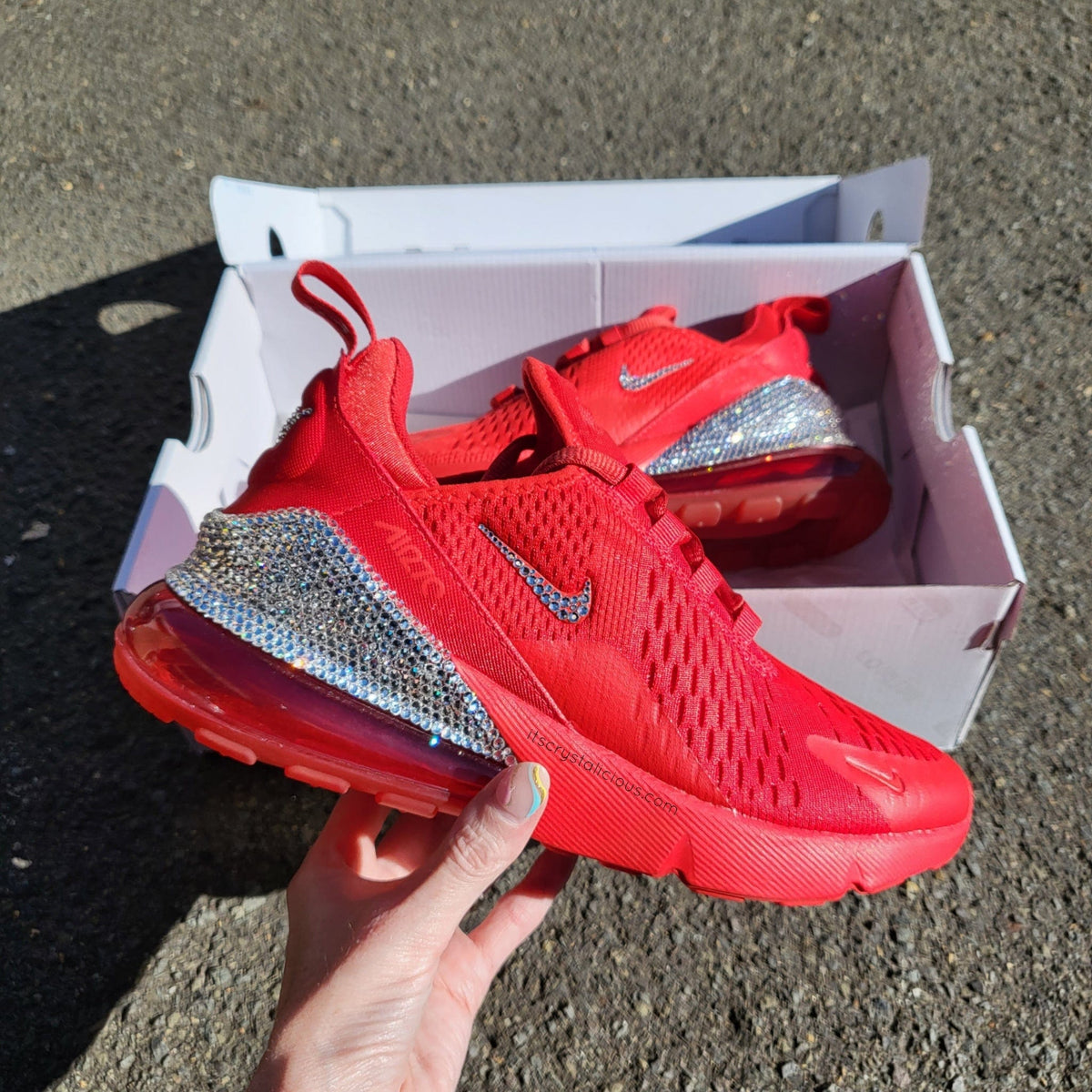 Nike Air Max 270 Triple Red Crystals