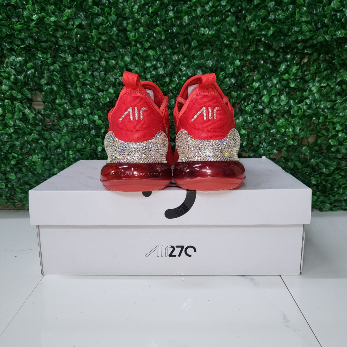 Nike Air Max 270 Triple Red Crystals