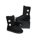 Black/Crystal Short Authentic Ugg Boots - 2 Buttons* - It's Crystalicious®