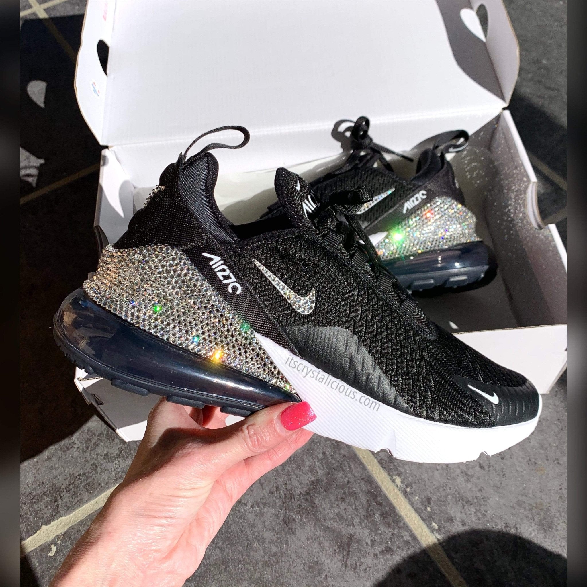 Nike Air Max 270 Black/White/Crystal * - It's Crystalicious®