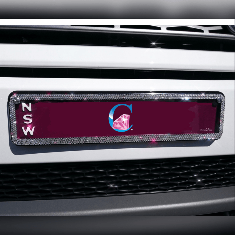 Crystalicious® Number Plate Frame - 3 rows * - It's Crystalicious®