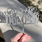 Fancy Mr ❤ Mrs Wedding Crystal Cake Topper * - It's Crystalicious®