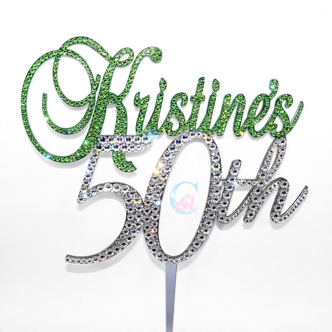 Name & Age Cake Topper * - It's Crystalicious®