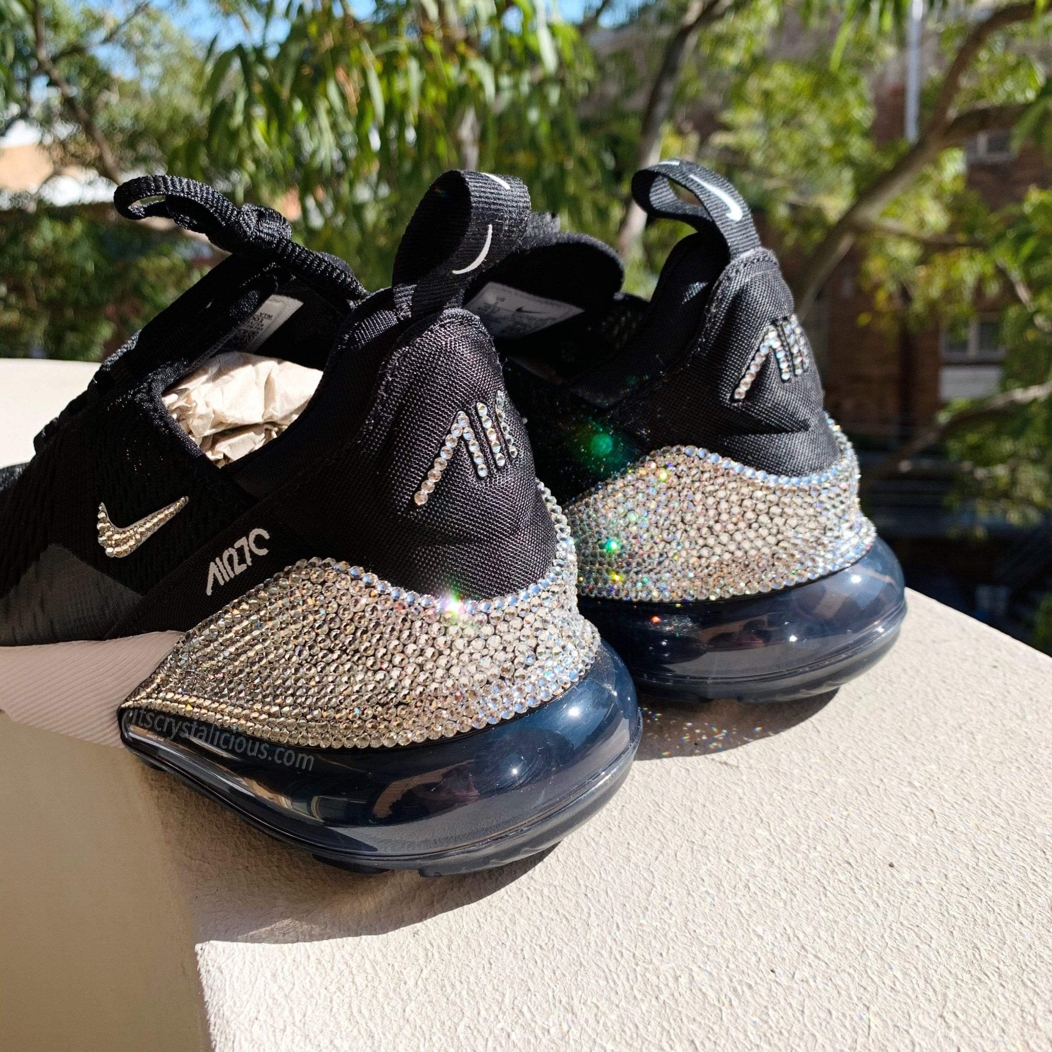 Nike Air Max 270 Black/White/Crystal * - It's Crystalicious®
