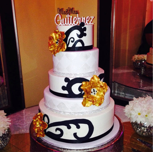 Mr & Mrs Cake Topper - C/F* - It's Crystalicious®