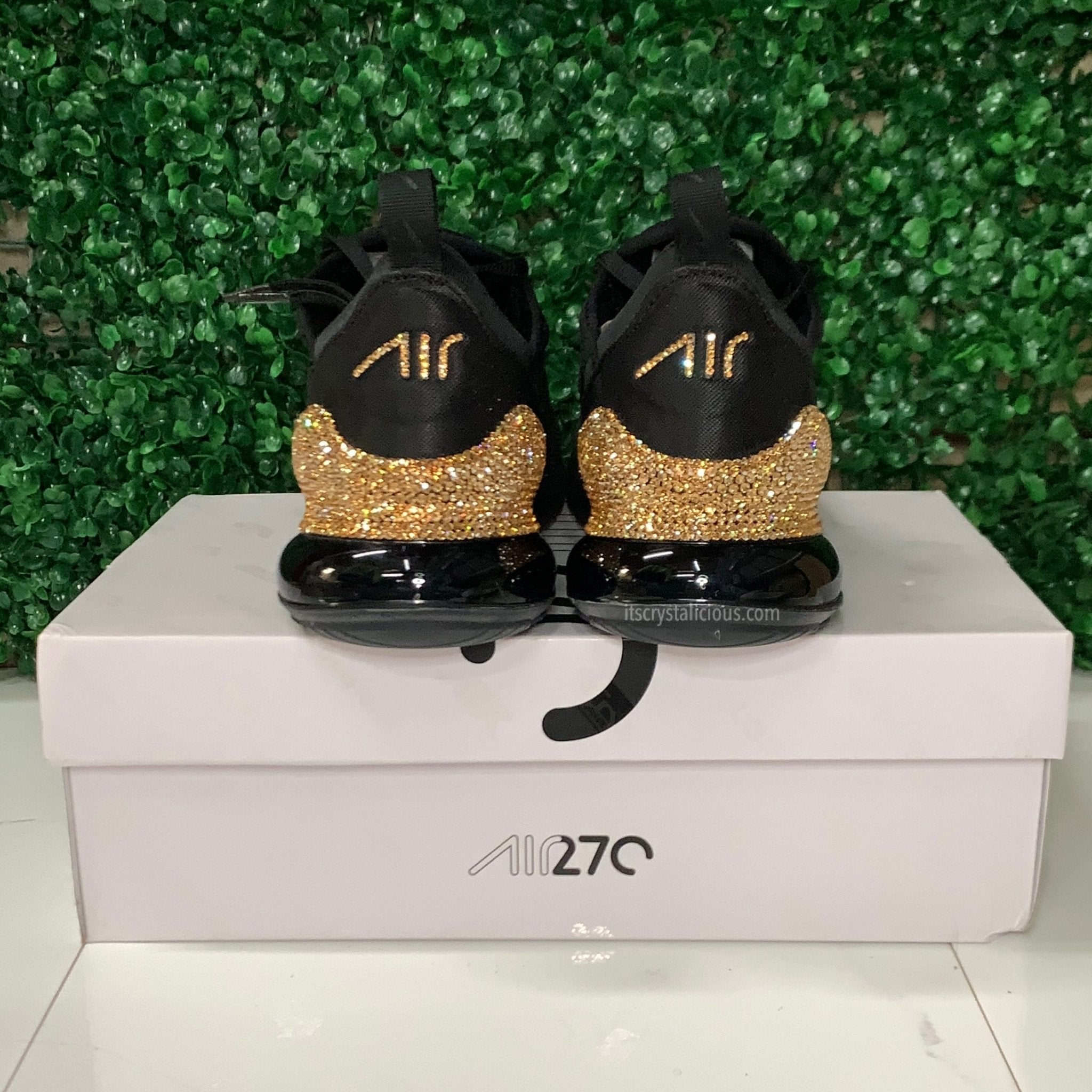 Nike Air Max 270 Triple Black/Golden Honey * - It's Crystalicious®