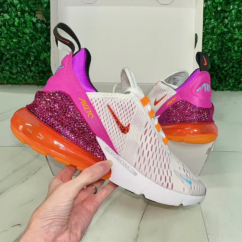 Nike Air Max 270 White/Bright Crimson/Fuchsia*