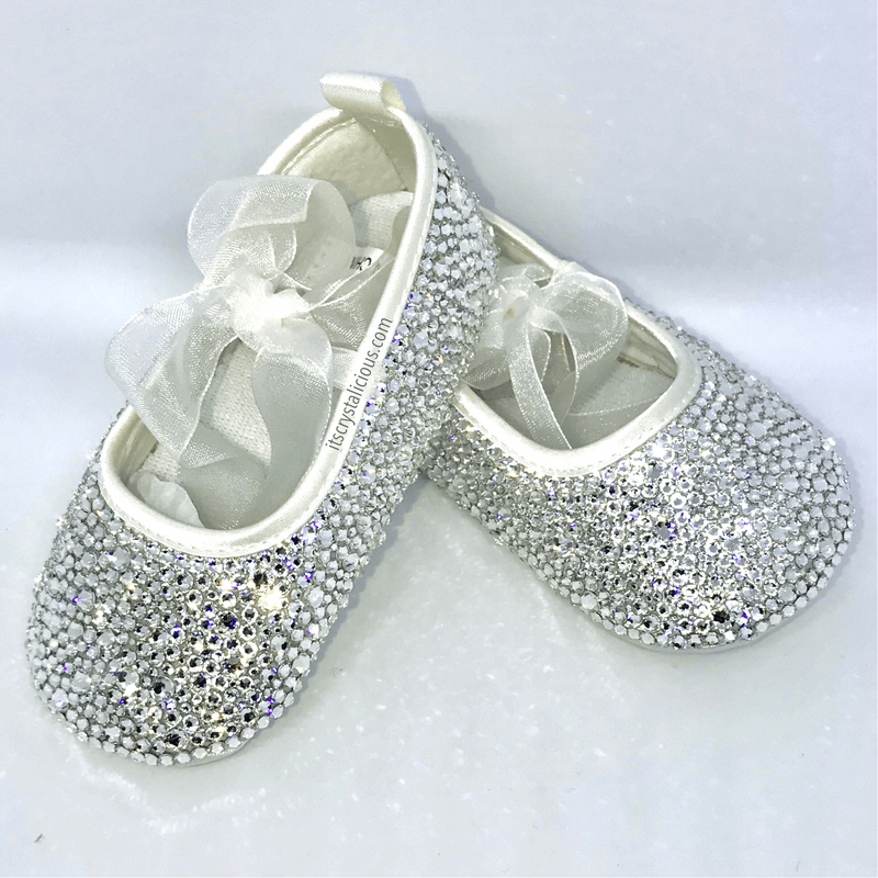 Baby Christening Flowergirl Pre-walker Pram Shoes * - It's Crystalicious®