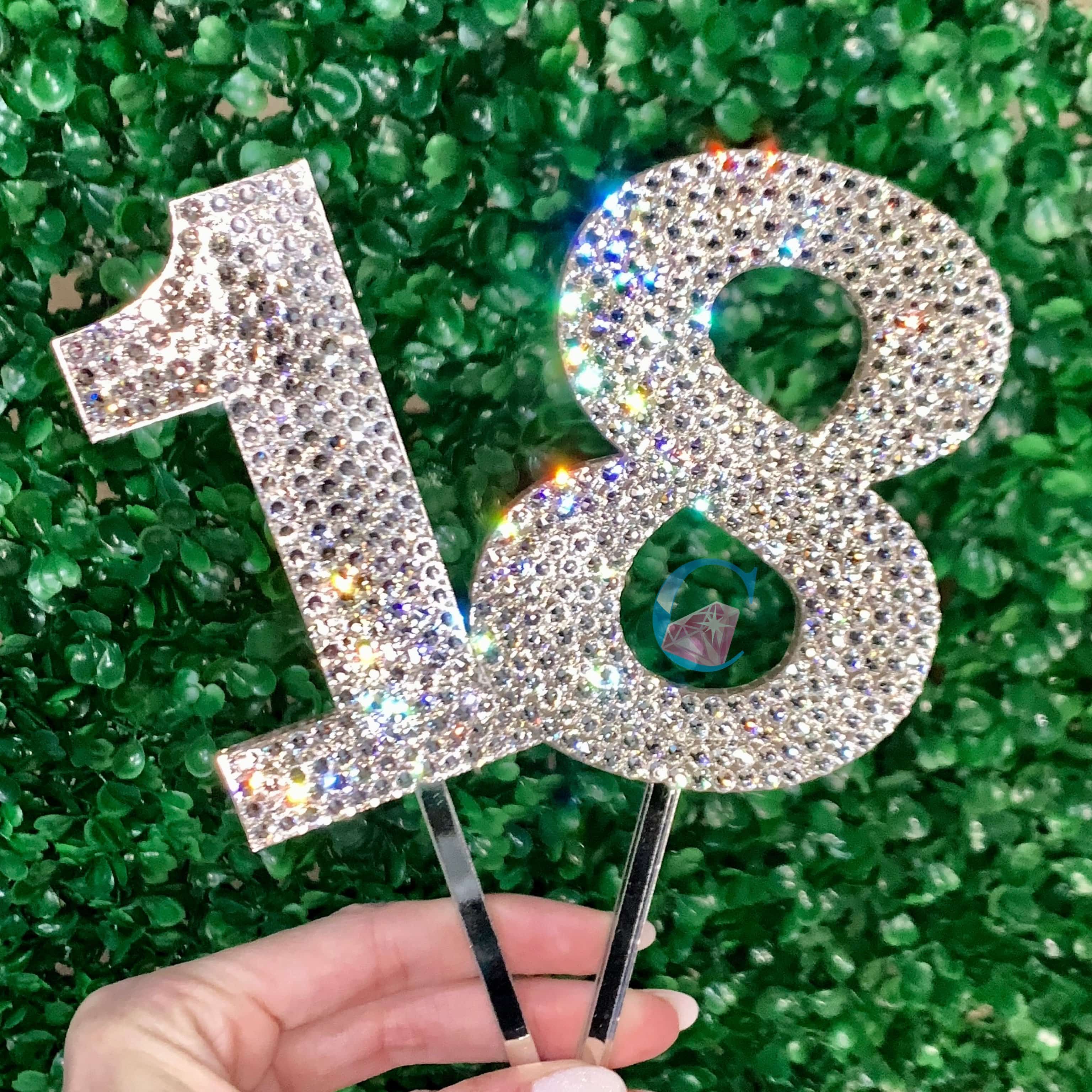Crystal Number Cake Topper - Crystal* - It's Crystalicious®