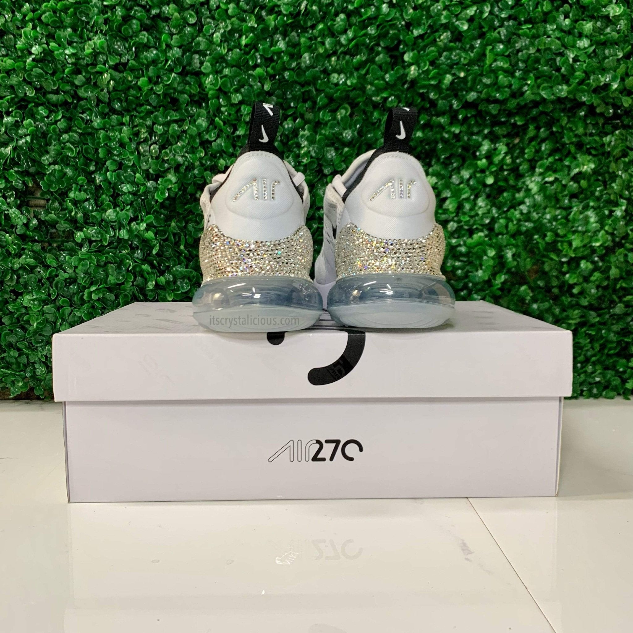 Nike Air Max 270 White/Black/Crystal * - It's Crystalicious®